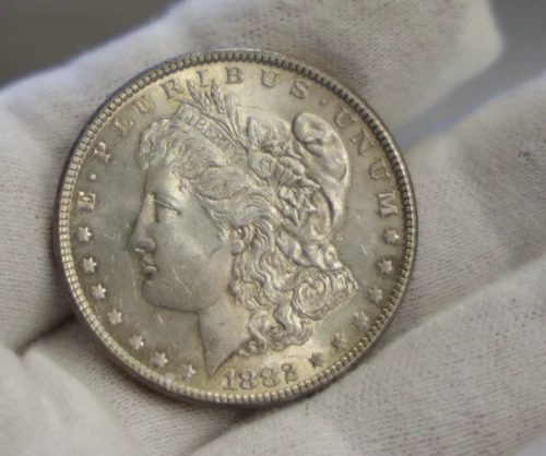 1882 US Morgan Silver Dollar $1 AU +