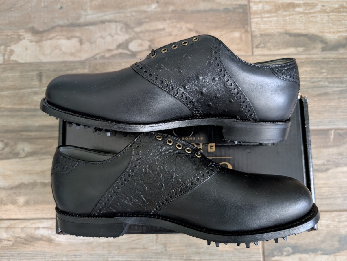 NEW Footjoy Classics Dry Premiere Mens Golf Shoes 50709 BLK/BLK