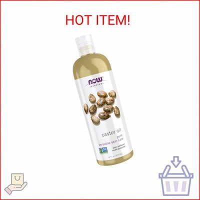 NOW Foods Solutions, Castor Oil, 100% Pure Versatile Skin Care, Multi-Purpose Sk