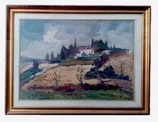 QUADRO olio - Autunno nelle Langhe - 1978 -  Giovanni BALANSINO da SAVIGLIANO CN