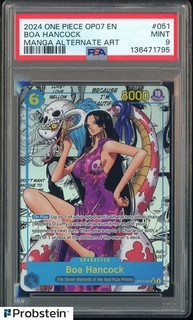 2024 One Piece OP07 EN Manga Alternate Art #051 Boa Hancock PSA 10 GEM MINT