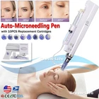 Micro Pen Mesotherapy Gun +10Pcs Replacement Needles Cartridges 12/24/36/42 Pins