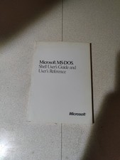 1988 Microsoft MS-Dos Shell User's Guide and User's Reference Book Version 1.0