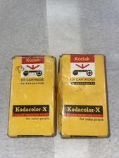  2 Kodak Kodacolor-X Film 20  12 Exposures 2-Cartridge CX 126-20 / 1974 Sealed