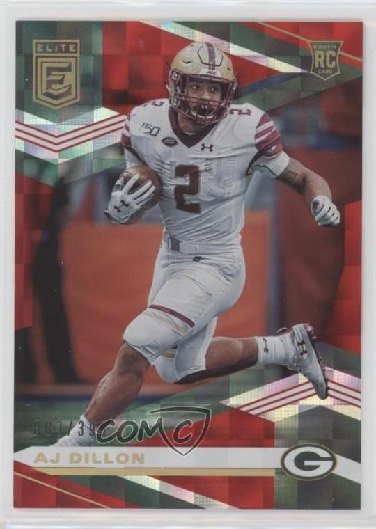 2020 Panini Donruss Elite Rookies Red 83/399 AJ Dillon #145 0o6v