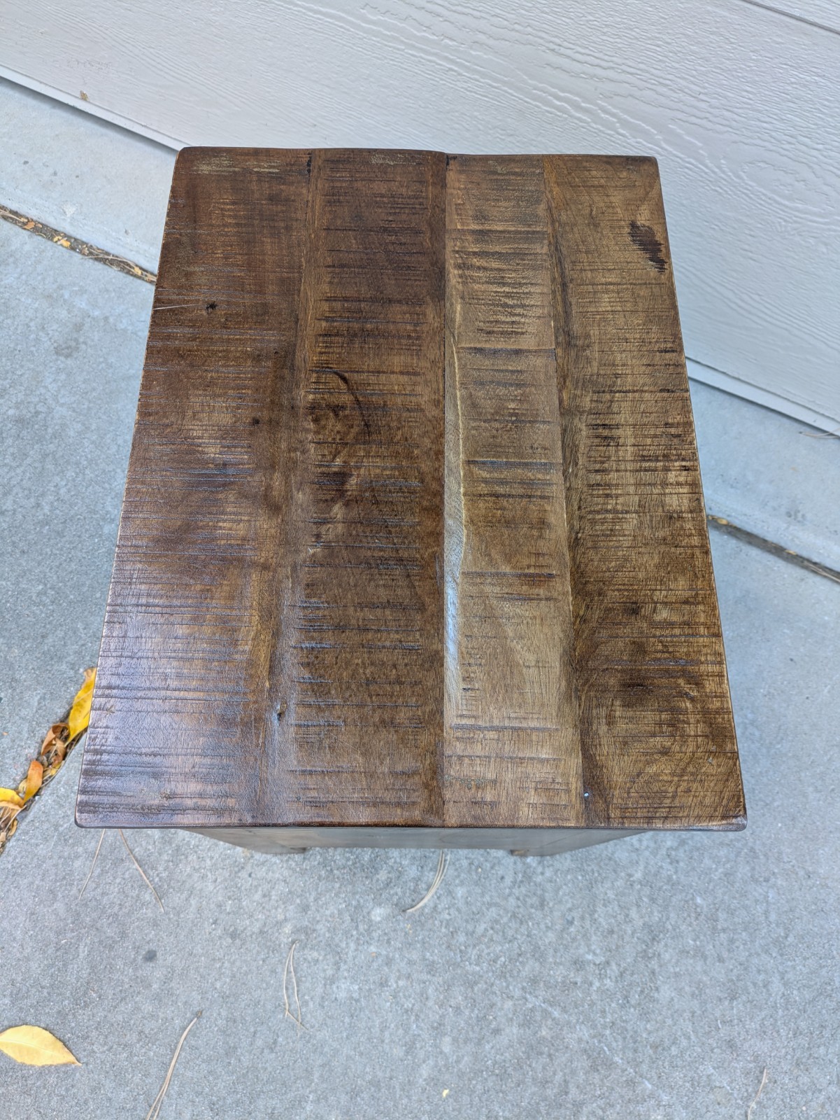 Vintage Rustic Farmhouse Asian Solid Wood Nightstand Table Chest of Drawers T23