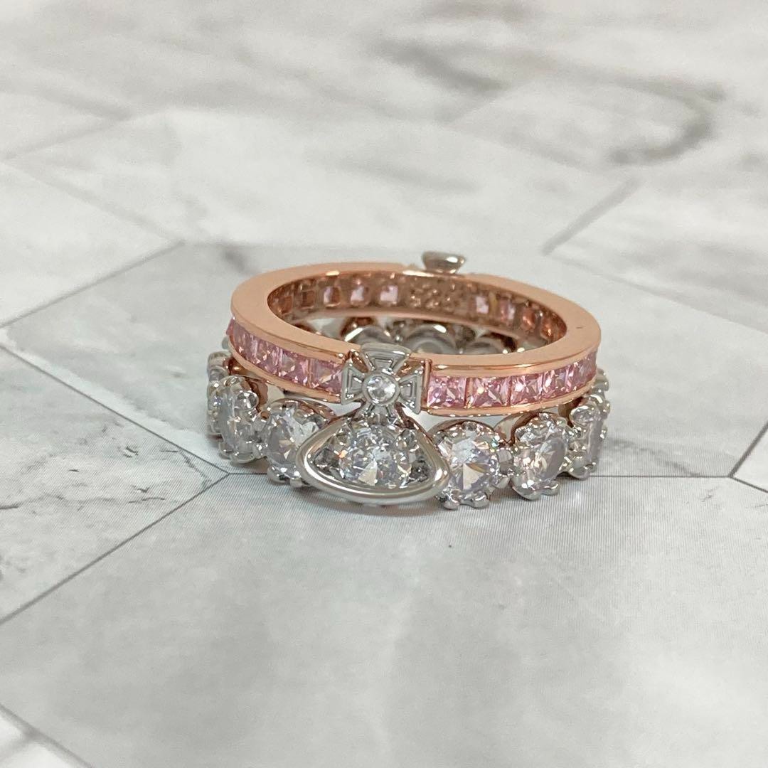Vivienne Westwood ミルトンリング✩.*˚ Vivienne Westwood combination ring in pink gold mint | eBay