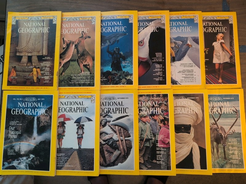 National Geographic Magazine 1979 Full Year Complete Lot of 12 Issues