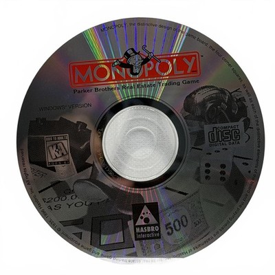 Monopoly (1995) Hasbro Interactive - PC CD-ROM Video Game ** Disc Only **