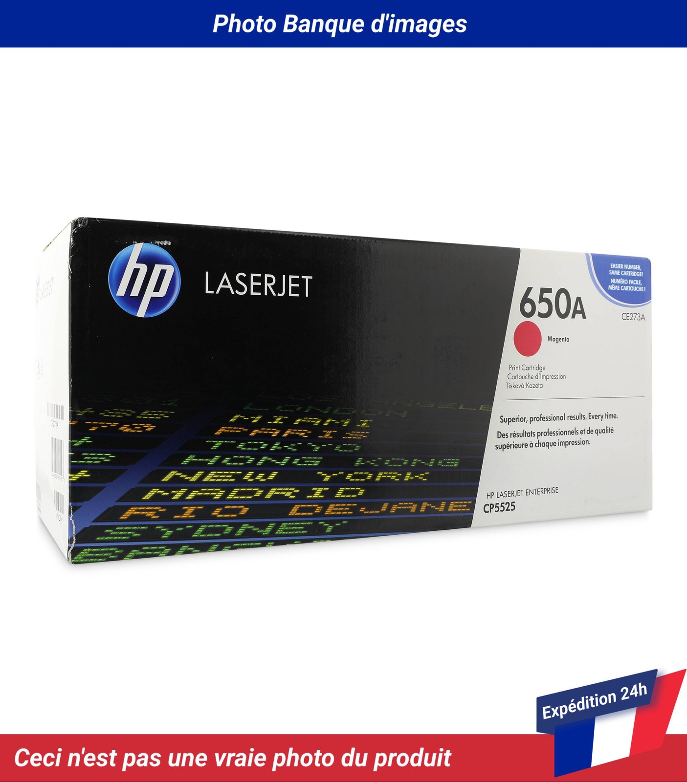 CE273A HP Color LaserJet Enterprise CP5525n Cartouche de toner Magenta