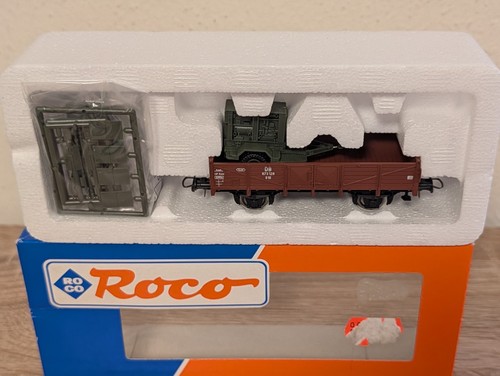 (G-307) Roco H0 36034.B Güterwagen mit Ladung Stromgenerator OVP | Condition: Gebraucht