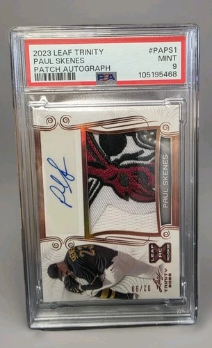 2023 Leaf Trinity Paul Skenes GW PATCH AUTO – PSA 9 MINT – POP 3! NONE HIGHER