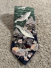 Endangered Species Dolphins Sea Life Ocean Men  s Green Black Silk Tie