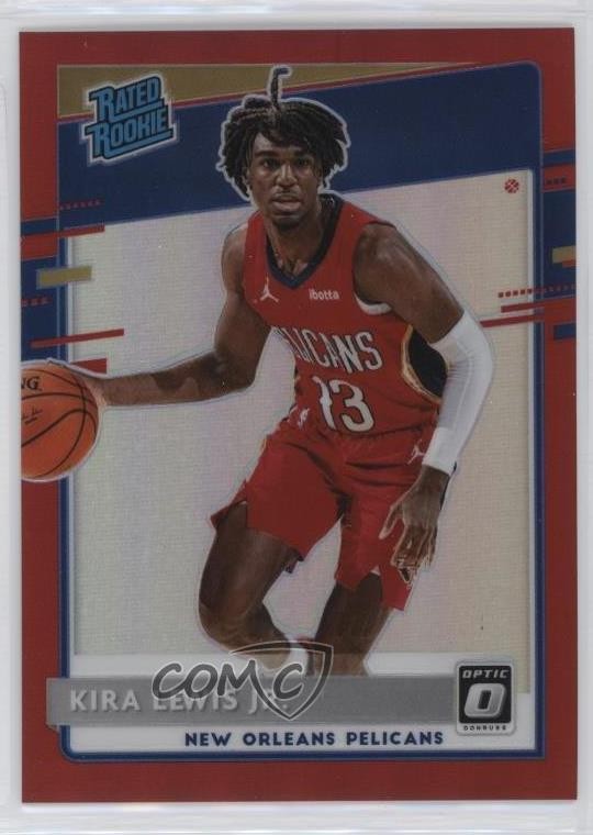 2020 Panini Donruss Optic Rated Red Prizm 35/99 Kira Lewis Jr #163 Rookie RC fm0