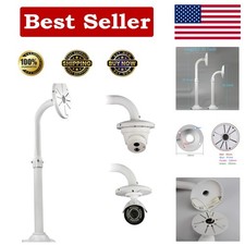 Adjustable Heavy-Duty Security Camera Wall Mount Bracket for Indoor/Outdoor Use