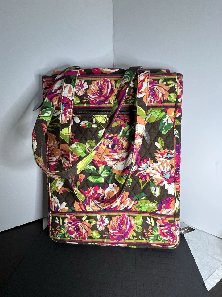 Vera Bradley “English Rose” Multi-Color Floral XL Laptop Bag 11 1/2 X 15 - Image 4 of 4
