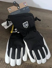 Hestra Alpine Pro Heli Ski Female Army Leather Gloves-  Size 8 Large New! 