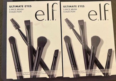 E.L.F. 33070~Ultimate Eyes 5 Piece Brush Collection~ New ~ 2X