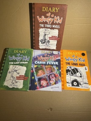 Lot Of 4 Diary Of The Wimpy Kid Books
