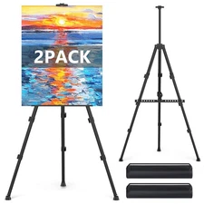 Easel Stand for Sign 66"Easels for Painting Heavy Duty Portable Travel