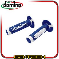 Manopole Domino A260 Moto Cross Enduro Motard Blau Weiß Off Road Racing
