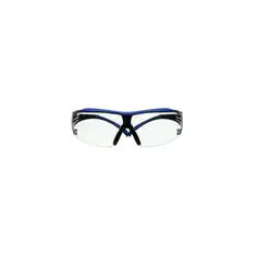 3M SecureFit 400 Series Safety Glasses SF401XSGAF-BLU, Blue/Gray, Clear
