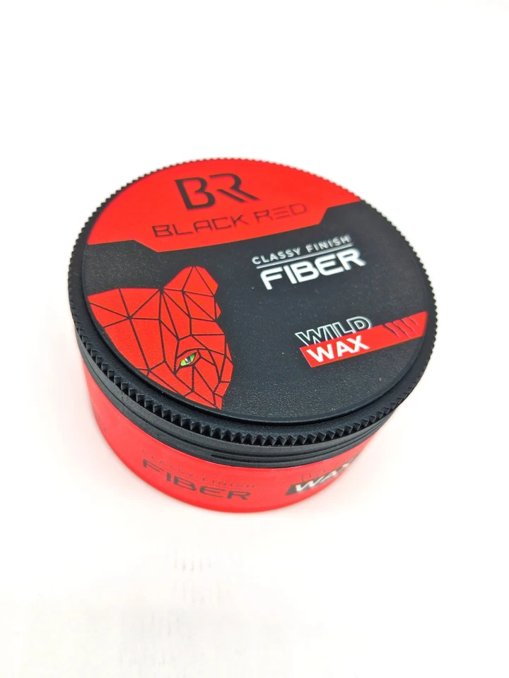 BLACK RED 12 x Hair Styling Wax Fiber Men Classy Finish Medium Hold Shine 150ml - Image 4 of 4