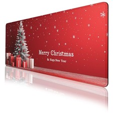 Christmas Gaming Mouse Pad Desk Pad Snowflakes Cartoon Christmas Tree Gifts X...