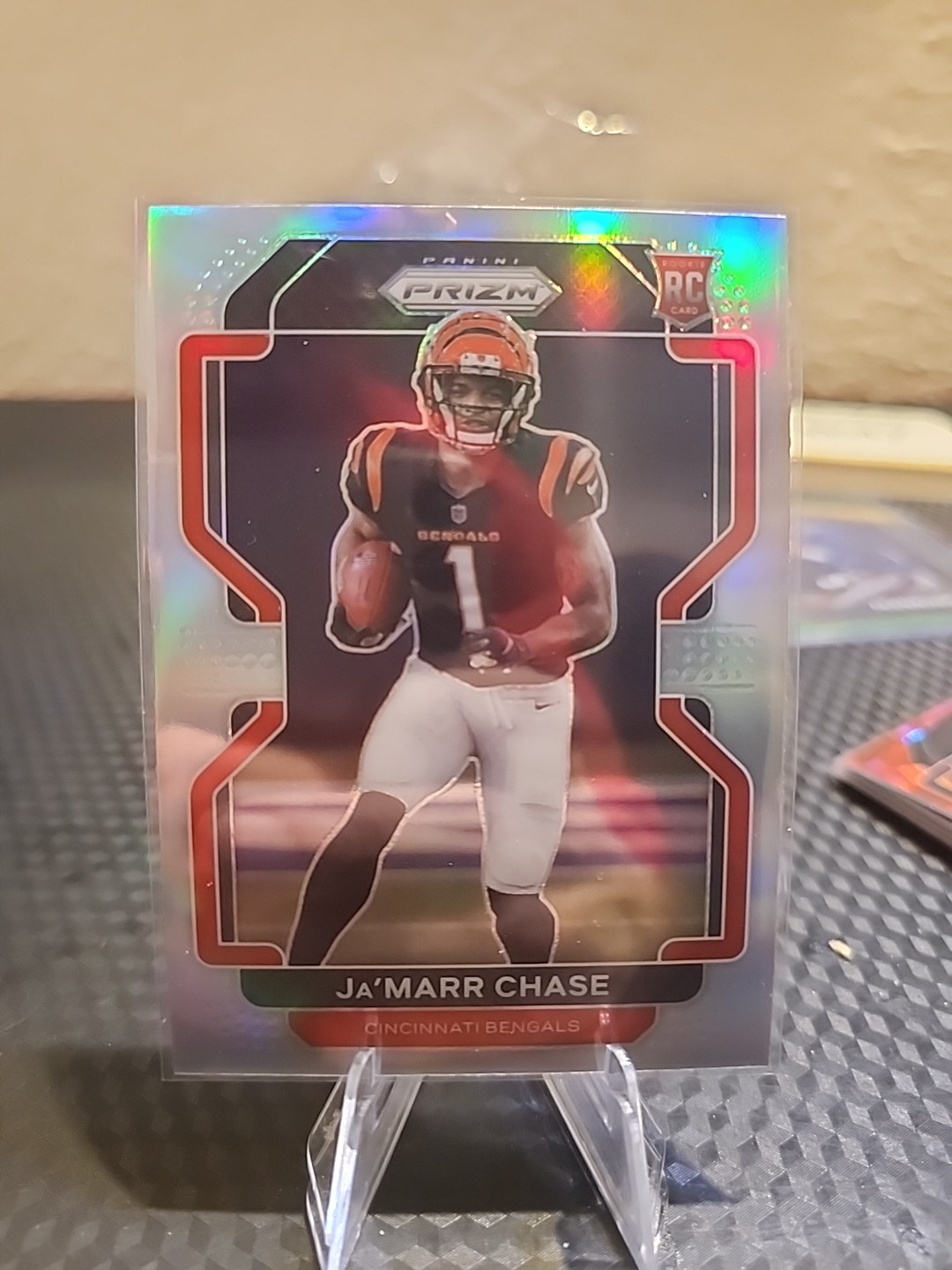 2021 Panini Prizm - Rookie Variation Ja'Marr Chase #V-337 Silver Prizm (RC)