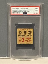 1959 Packers -- Lombardi 1st year Green Bay Head Coach -- PSA TICKET STUB