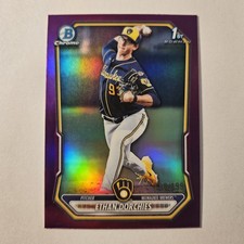 2026 Bowman Chrome Prospects Ethan Dorchies Fuscia Refractor #/199 1st Bowman