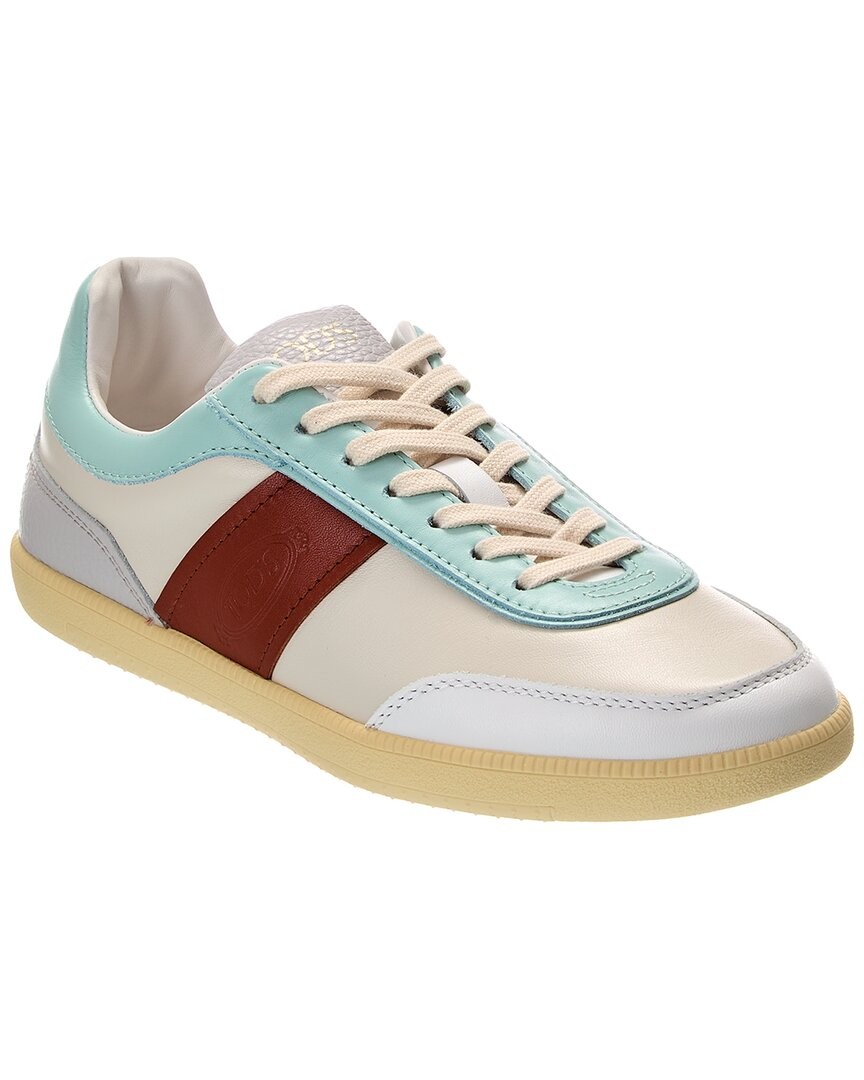 Tod S Cassette Leather Sneaker Womens Blue 345 20390₽