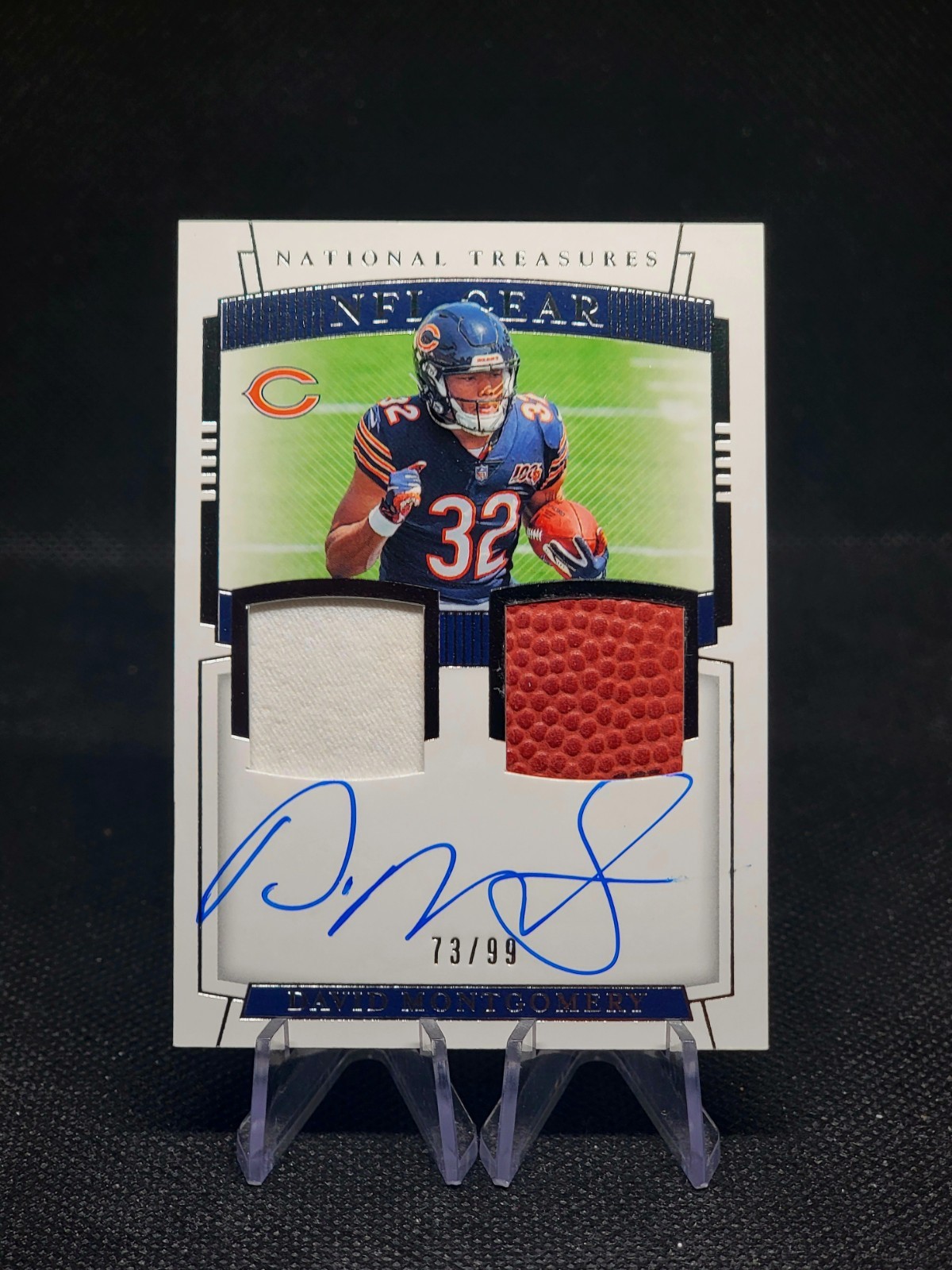 National Treasures David Montgomery Rookie Patch 2019 automático RPA/99