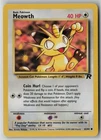 Meowth 62/82 Pokemon TCG Team Rocket Regular WOTC Card Vintage (Moderate Play)1