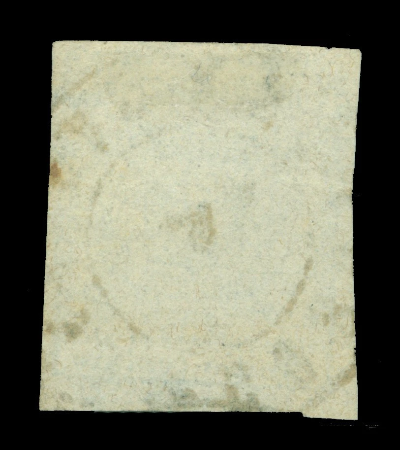 VENEZUELA 1862 Escudo de armas 1/2c opaco lila Scott #8 usado en muy buen estado "Caracas" CDS Foto 2 de 2