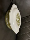 Vintage Pyrex 043 Crazy Daisy Casserole with Lid 1 1/2 Quart