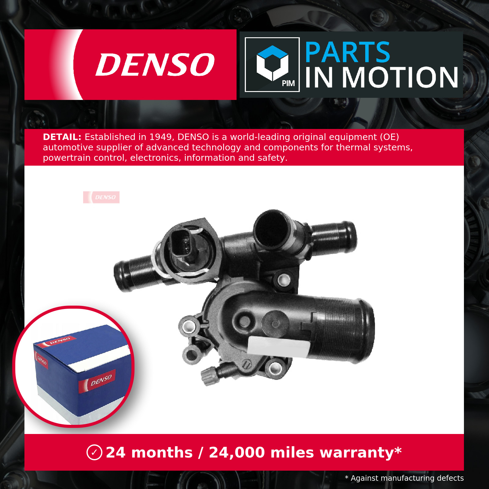 Coolant Thermostat DTM83625 Denso 1106100Q0A 1106100Q0B 1106100Q0G 1106100Q0J