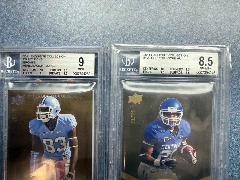 2011 BECKETT DWIGHT JONES AND DERRICK LOCKE AUTO (9/8.5) EXQUISITE COLLECTION - Image 2 of 4