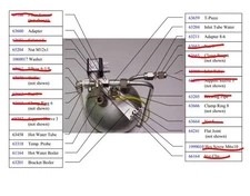 Schaerer Genuine 3370061164 Hot Water Boiler, 230V, 3KW, 0.8 Liter AG CH 3302