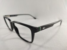 Lacoste L2963 001 Black Square Eyeglass Frames 53-17-145 Plant Based Resin