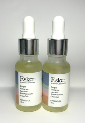 2 X ESKER~Beneficial Bodycare~Mini Body Firming Oil~0.7 Oz/ 20 ML/Ea~NWOB!