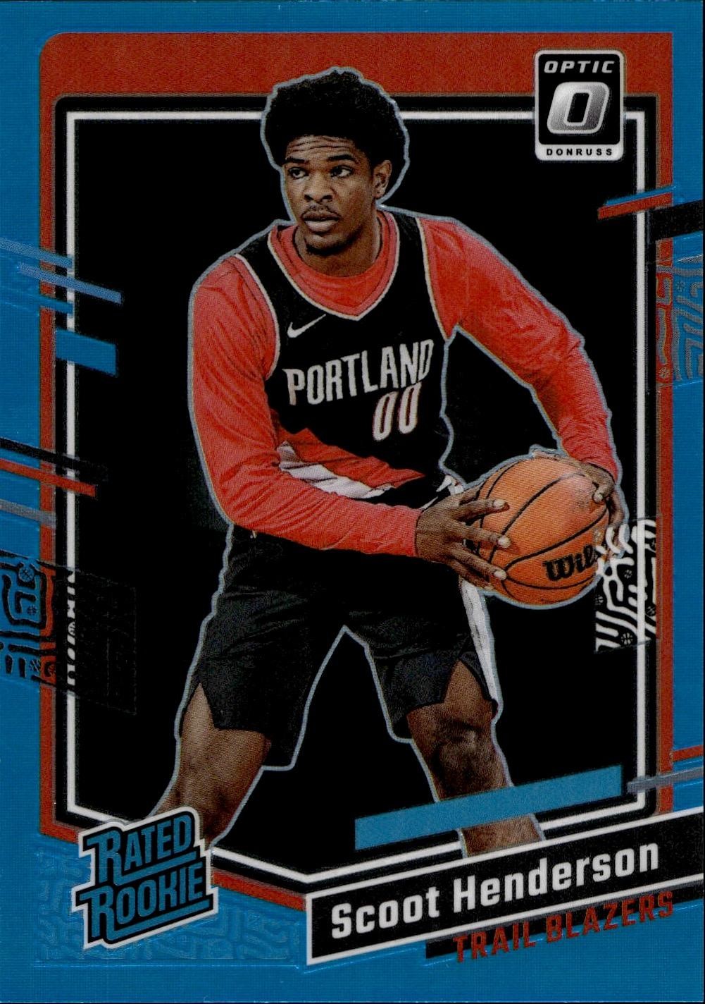 2023-24 Donruss Optic #239 Scoot Henderson Aqua #/249