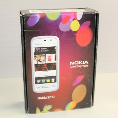 アイホン14箱 Rare Vintage Nokia 5230 Phone White In Box Complete Movistar
