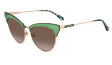 Kate Spade Alvi/G/S 1EDHA Green/Brown Shaded Cat eye 54mm Women's Sunglasses