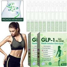 GLP-1 SIX-in-ONE Health Solution Oral Liquid, Advanced Body Care Liquids Drop US