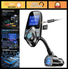 48W Bluetooth Car Adapter, Fast Charging PD 30W  QC3.0, Hands-Free Call, FM Tra