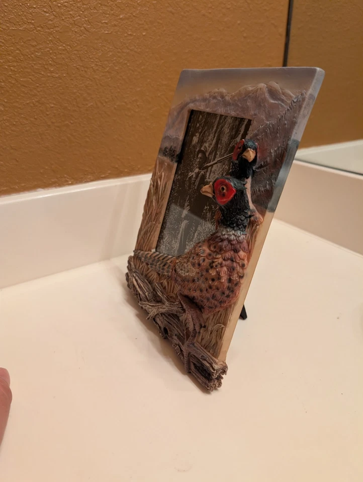 Pheasant Hunting Picture Frame - Rustic Wildlife Deluxe Decor for Treasured Hunt - Image 3 of 4