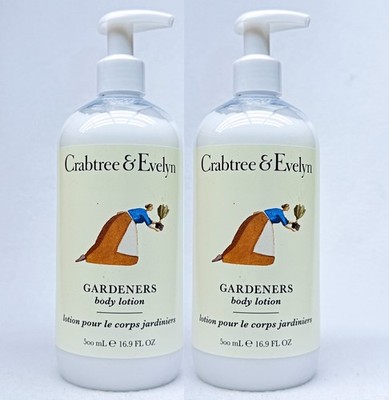 2 Crabtree Evelyn GARDENERS Body Lotion 16.9 oz
