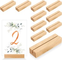 Litimkat 10 StüCk Kartenhalter Aus Holz FüR Hochzeiten, Bankette Und Partys, T