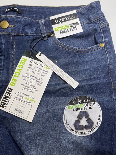 D.Jeans women's denim capri jeans pants blue size 20W - Picture 3 of 10